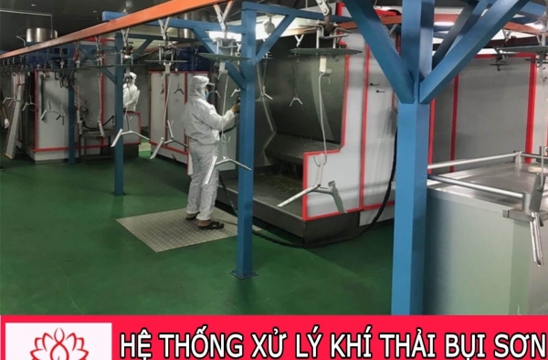 HỆ THỐNG XỬ LÝ KHÍ THẢI BỤI SƠN AN TOÀN, ĐẠT HIỆU QUẢ CAO