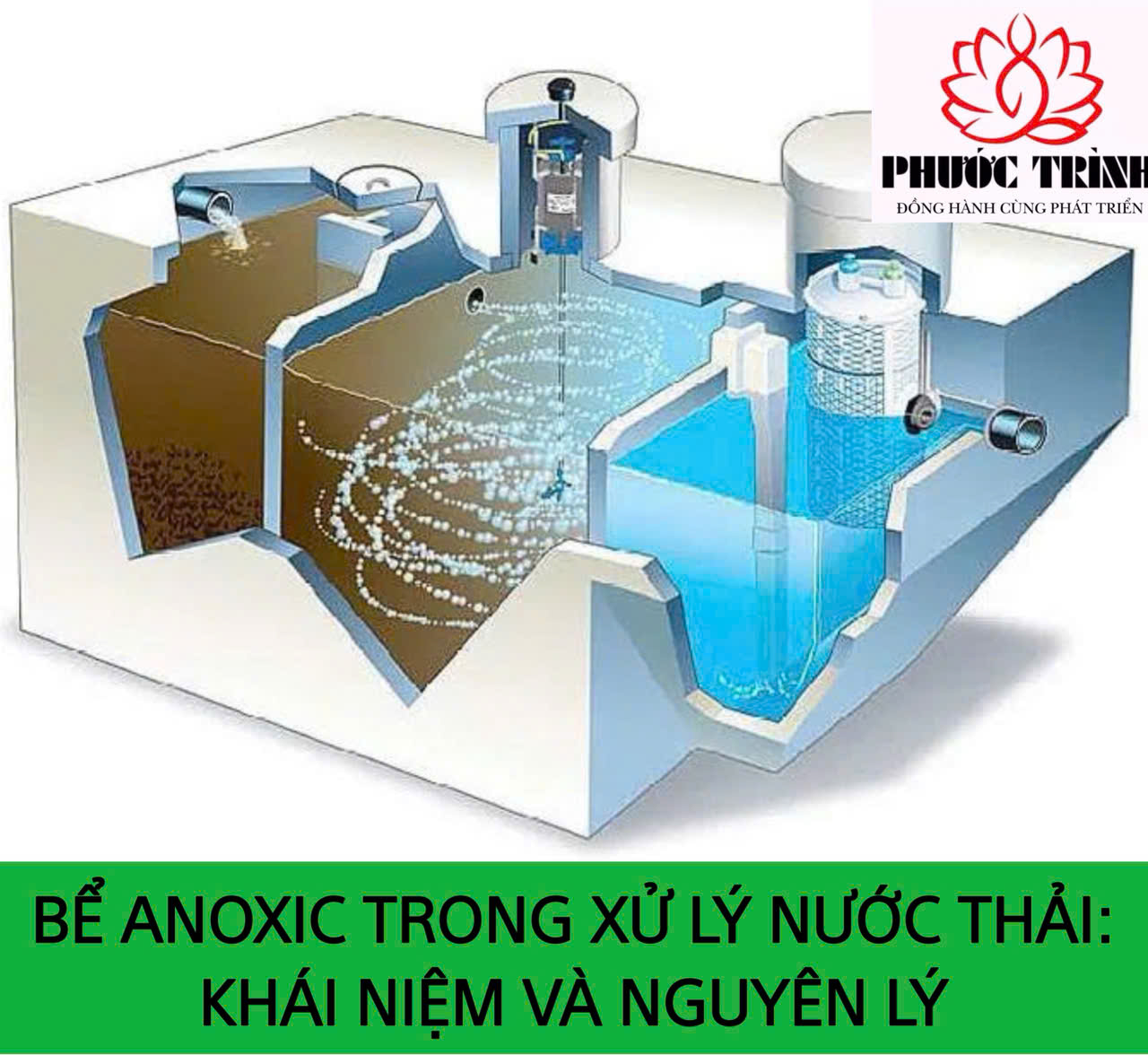 BỂ ANOXIC TRONG XỬ LÝ NƯỚC THẢI: KHÁI NIỆM VÀ NGUYÊN LÝ