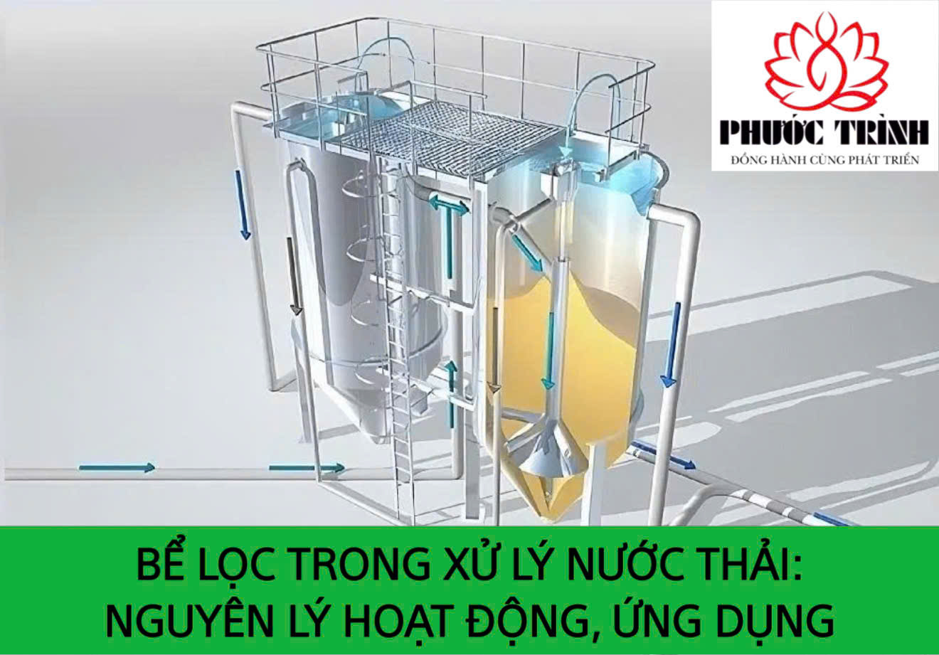 BỂ LỌC TRONG XỬ LÝ NƯỚC THẢI: NGUYÊN LÝ HOẠT ĐỘNG, ỨNG DỤNG