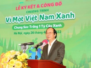 22,7 tỷ đồng trồng 1 tỷ cây xanh